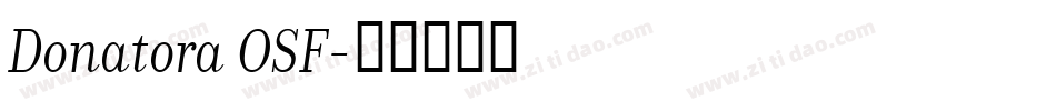 Donatora OSF字体转换